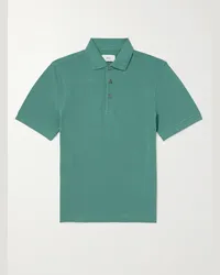 MR P. Polo slim-fit in cotone piqué Verde