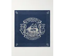 RRL Foulard in cotone stampato Blu