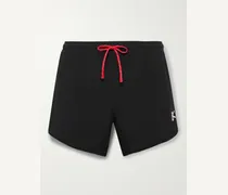 Shorts slim-fit in tessuto shell stretch con coulisse Spino