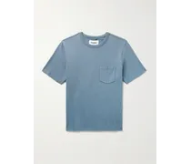 T-shirt in jersey di cotone tinta in capo