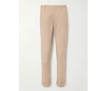 Pantaloni slim-fit in twill di misto cotone