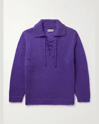 BODE Pullover in misto mohair Alpine Viola