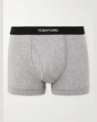 Tom Ford Boxer in misto cotone e modal stretch Grigio