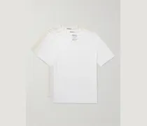 Confezione di tre T-shirt in jersey di cotone biologico