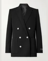 Balmain Blazer doppiopetto slim-fit in lana Nero