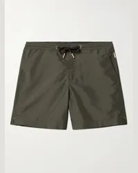 Orlebar Brown Shorts da mare medi a gamba dritta in tessuto riciclato Bulldog Verde