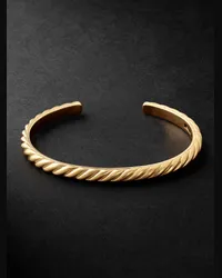 David Yurman Bracciale rigido in oro 18 carati Sculpted Cable Oro