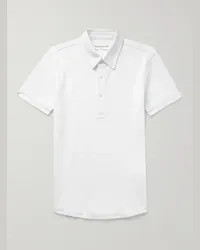 Orlebar Brown Polo slim-fit in cotone piqué Sebastian Bianco