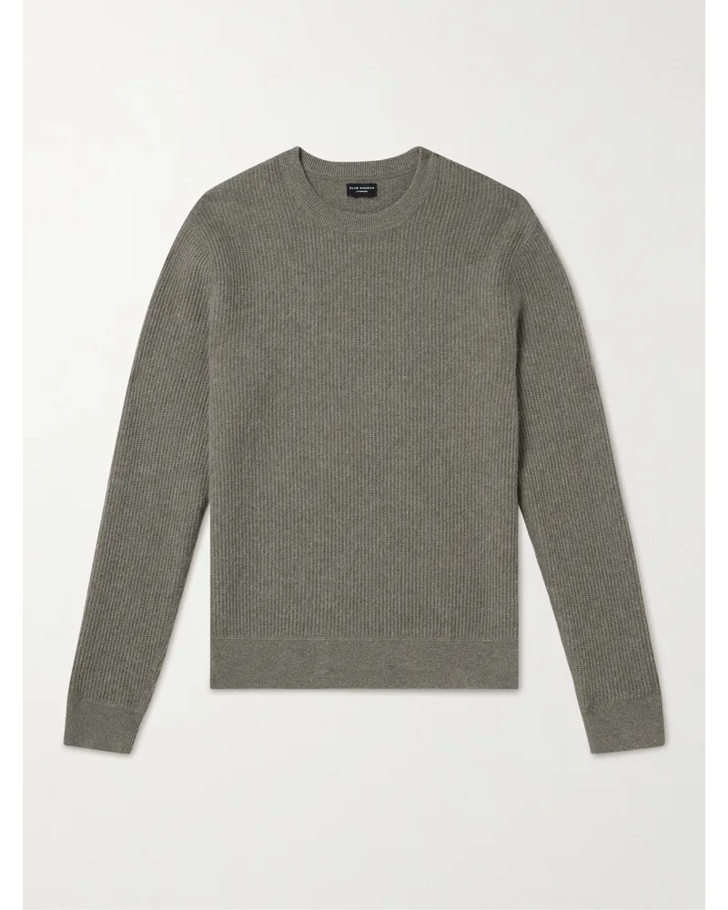 Club Monaco Pullover in cashmere a coste Grigio