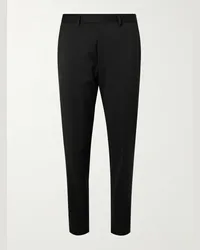 MR P. Pantaloni slim-fit in twill di lana Philip Nero