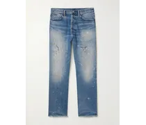 Jeans a gamba dritta dipinti