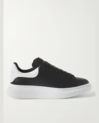 Alexander McQueen Sneakers in pelle con suola spessa Nero