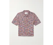 Camicia in cotone space-dye