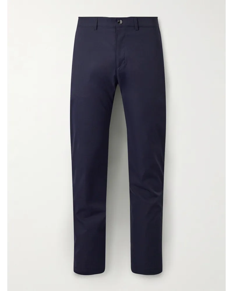 Bogner Pantaloni da golf a gamba dritta in shell con logo applicato Aino Blu