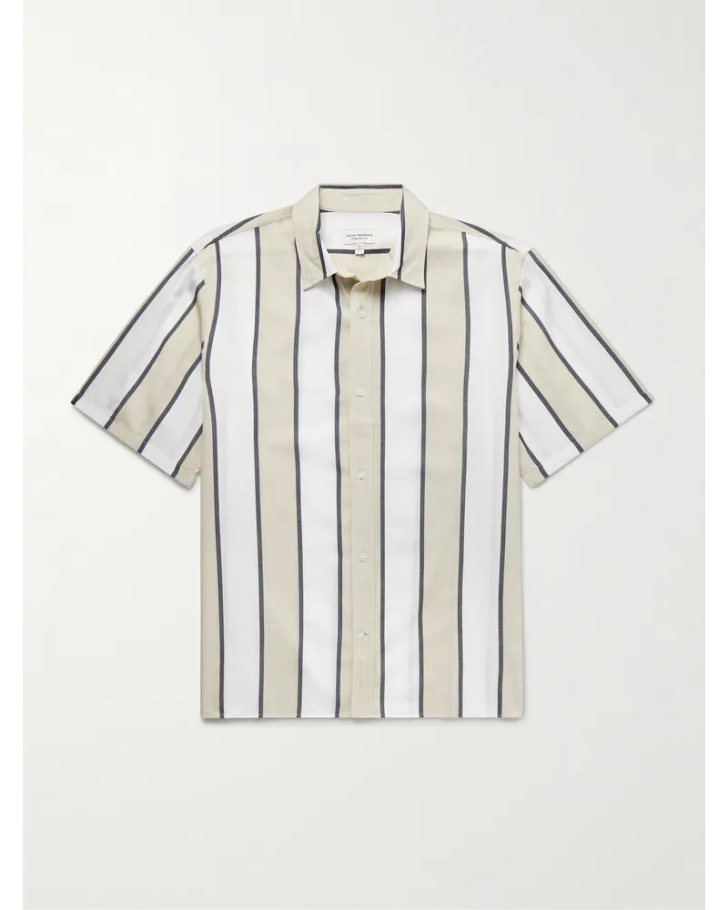 Club Monaco Camicia in misto lyocell e cotone a righe Neutri