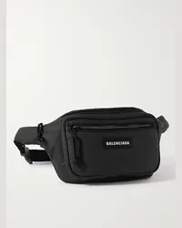 Balenciaga Marsupio in nylon con logo applicato Explorer Nero