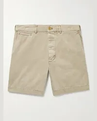 Alex Mill Shorts a gamba dritta in twill di cotone Neutri