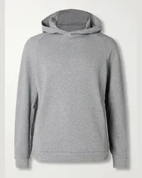 LULULEMON Felpa con cappuccio in misto cotone testurizzato At Ease Grigio