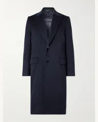 Dolce & Gabbana Cappotto in cashmere spazzolato Blu