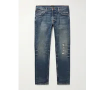 Jeans slim-fit effetto consumato Lean Dean
