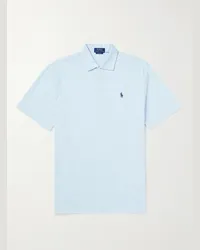 Ralph Lauren Polo in cotone con logo ricamato Blu