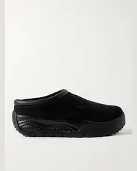 Nike Sneakers slip-on in camoscio con finiture in pelle ACG Rufus Nero