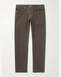 Frame Denim Pantaloni slim-fit in misto lyocell stretch L’Homme Marrone