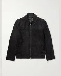 Brioni Blouson in camoscio Nero