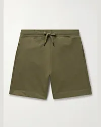 Canada Goose Shorts a gamba dritta in jersey di cotone con logo applicato e coulisse Huron Verde