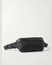 Saint Laurent Leather-Trimmed Nylon Belt Bag Nero