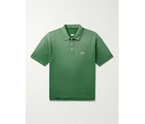Polo in cotone piqué con logo applicato Jumbo Weller