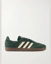 adidas Sneakers in nubuck con finiture in camoscio spazzolato e pelle Samba OG Verde