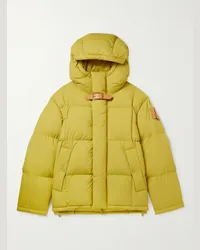 Moncler 1 Moncler JW Anderson Wintefold Logo-Appliquéd Quilted Shell Hooded Down Jacket Giallo