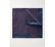 Fazzoletto da taschino in twill di seta stampato