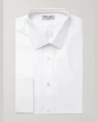 Charvet Camicia slim-fit in cotone bianco Bianco