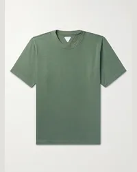 Bottega Veneta T-shirt in jersey di cotone Sunrise Verde