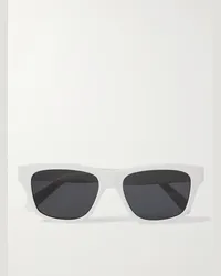 Celine Occhiali da sole in acetato con montatura D-frame CELINE Monochrome 05 Bianco