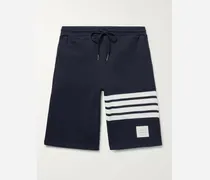 Shorts in jersey di cotone loopback con righe