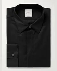 Paul Smith Camicia slim-fit in popeline di misto cotone Nero