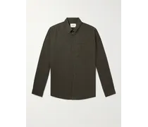 Camicia in velluto a coste di cotone biologico con collo button-down Arne 5082
