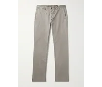 Pantaloni chino slim-fit a gamba dritta in twill di cotone tinti in capo Field