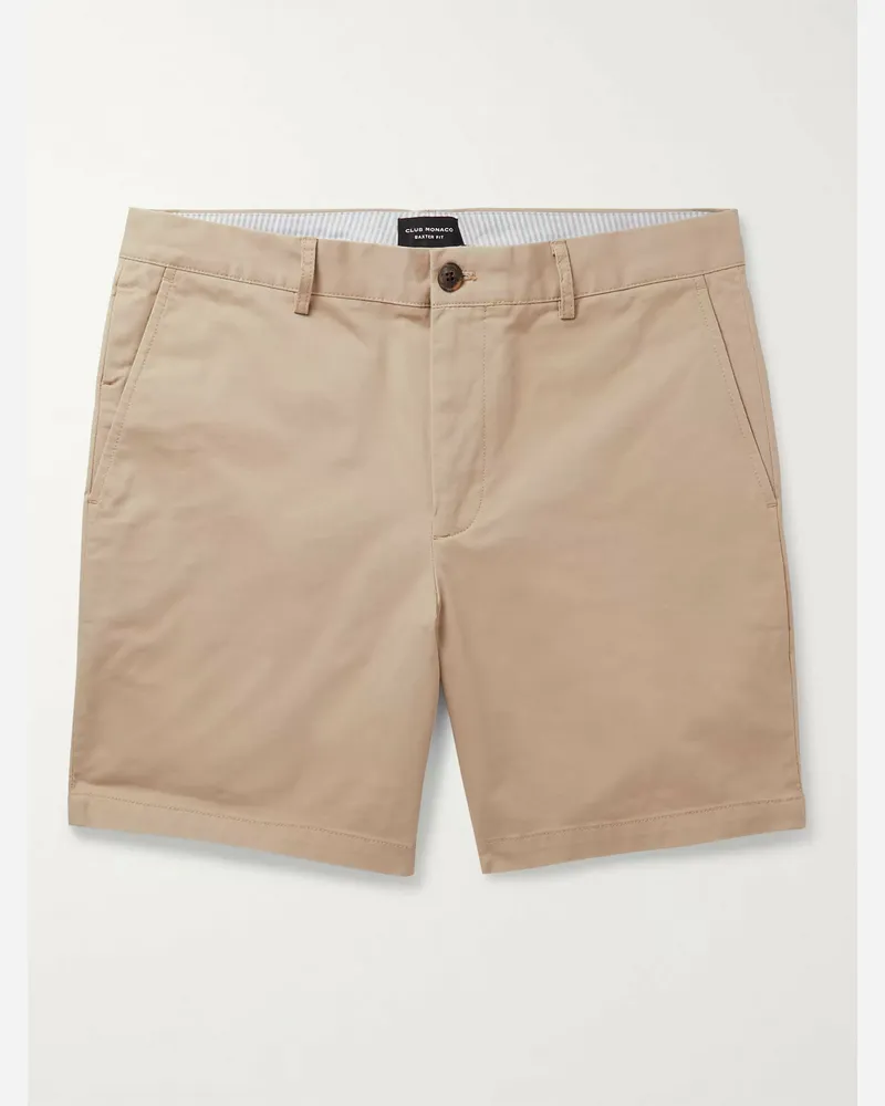 Club Monaco Shorts in twill di misto cotone Baxter Neutri