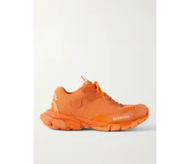 Sneakers in mesh e nylon effetto consumato Track.3