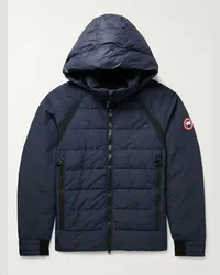 Canada Goose Piumino in nylon trapuntato con cappuccio HyBridge Blu