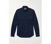 Camicia slim-fit in jersey di cotone con colletto alla francese Andrew