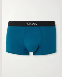 Ermenegildo Zegna Boxer in cotone stretch Blu