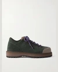 Diemme Sneakers in camoscio con finiture in gomma Cornaro Verde