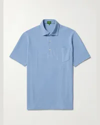 Sid Mashburn Polo in cotone Pima piqué Blu