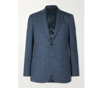 MR P. Giacca in misto lana vergine, seta e lino Blu