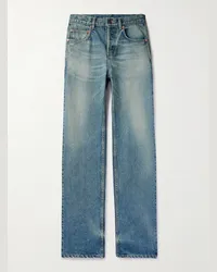 Saint Laurent Jeans a gamba dritta Blu